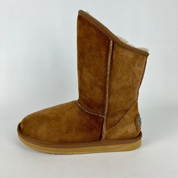 Australia Luxe Collective Womens Cosy Short Sheepskin Boot Sand Brown size 7 - Picture 7 of 13